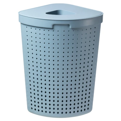 SK-KOSZ NAROŻNY NA BIELIZNĘ NIEBIESKI  6030