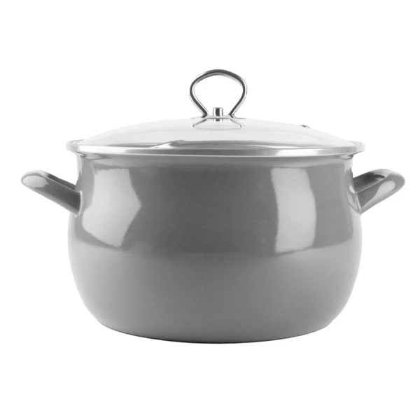 RYB-GARNEK EMALIOWANY OKUWANY 22 Z/P 5,5L SZARY HELENA