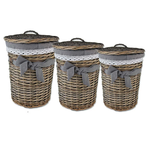 MON-KOSZ WIKLINOWY OKRĄGŁY SZARY ŚREDNI 5125