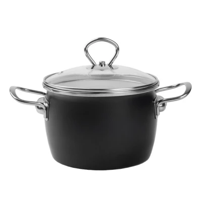 RYB-GARNEK EMALIOWANY OKUWANY 18 Z/P 3L CZARNY MARYNA