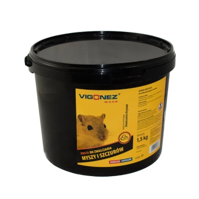 VIGONEZ-PASTA DO ZWALCZANIA MYSZY I SZCZURÓW 1,5KG WIADRO