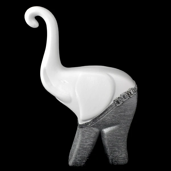 CER-SŁOŃ MODERN GRUBY DUŻY *DEKOR AKSAMIT* C-340AK