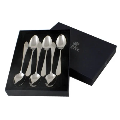 GER-*MONA* ZESTAW ŁYŻECZEK DO HERBATY 6 CZ. POLEROWANY