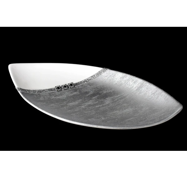 CER-PODSTAWKA STROIK ŁÓDKA DUŻA *DEKOR AKSAMIT* C-260AK