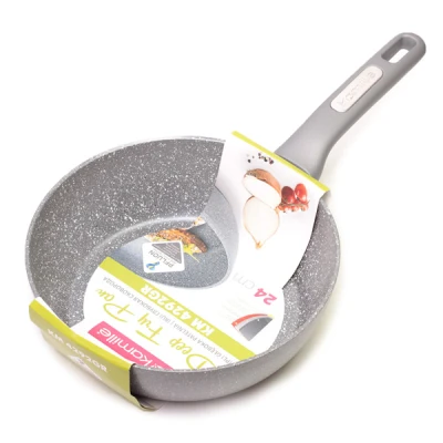 PATELNIA 24CM GŁĘBOKA GRANITOWA 4292GR