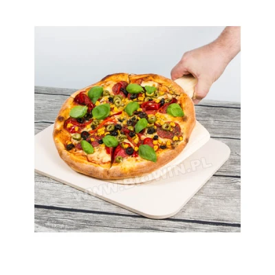 BIO- KAMIEŃ PROSTOKĄTNY DO PIZZY Z ŁOPATKĄ  38X30,5 312007