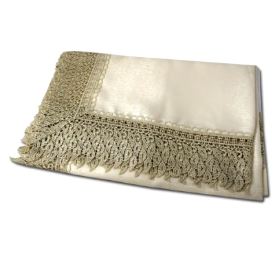 BOTEX-OBRUS 130*160 *GIPIURA* ART.144 ZŁOTY