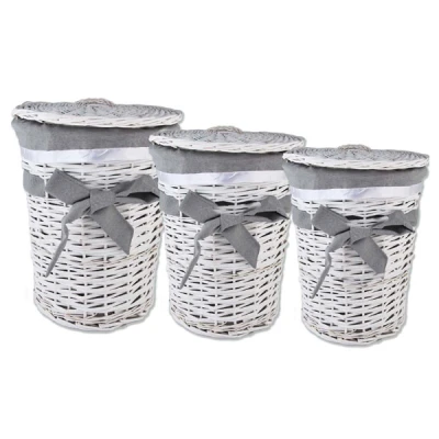 MON-KOSZ WIKLINOWY OKRĄGŁY BIAŁY DUŻY 5095