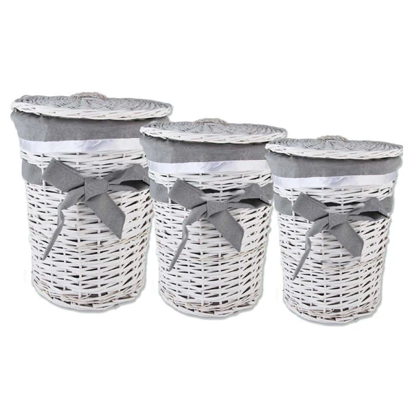 MON-KOSZ WIKLINOWY OKRĄGŁY BIAŁY DUŻY 5095