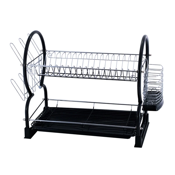 SUSZARKA DO NACZYŃ 55X24,5X37CM CZARNA 0765B