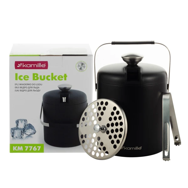 WIADERKO NA LÓD 1,3L Z POKRYWĄ+SZCZYPCE 7767