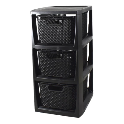 BRANQ-STOJAK Z 3 KOSZYKAMI *CZARNY* /1725/