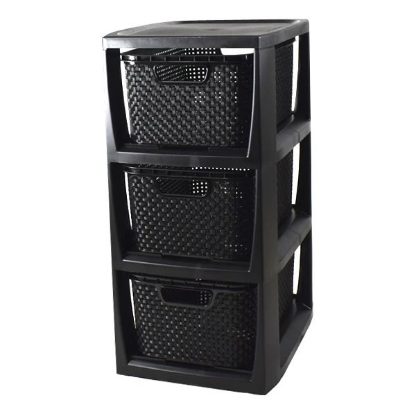 BRANQ-STOJAK Z 3 KOSZYKAMI *CZARNY* /1725/