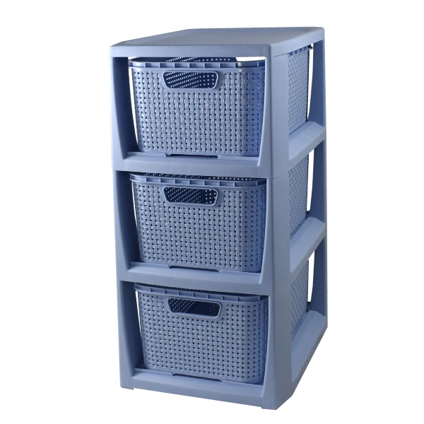 BRANQ-STOJAK Z 3 KOSZYKAMI *NIEBIESKI* /1725/