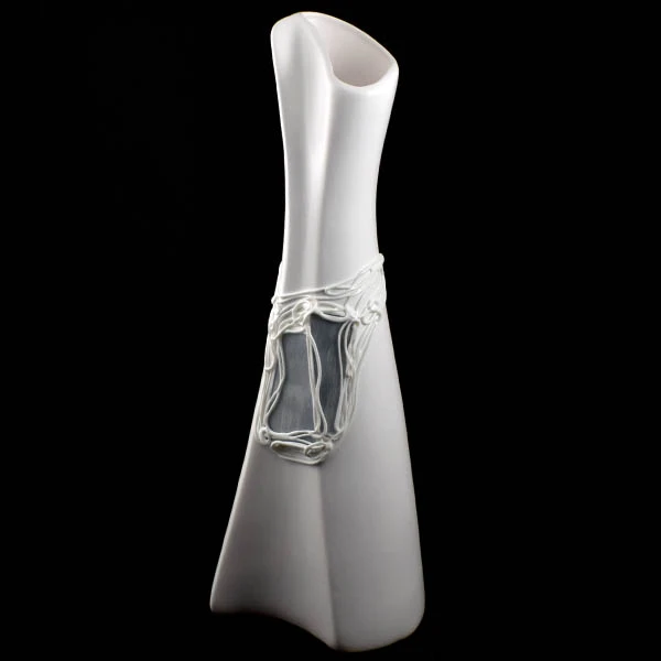 CER-WAZON KRAWAT WIELKI *DEKOR WITRAŻ BIALY* C-816W