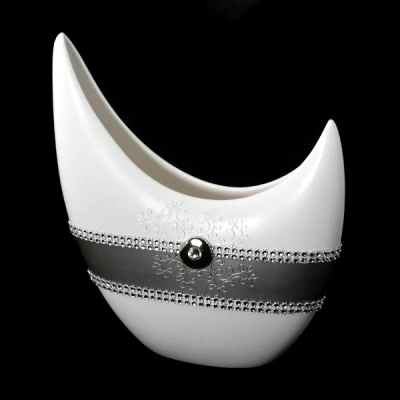 CER-WAZON KSIĘŻYC BEZ DZIUR *DEKOR PASEK-BIAŁY* C-398P