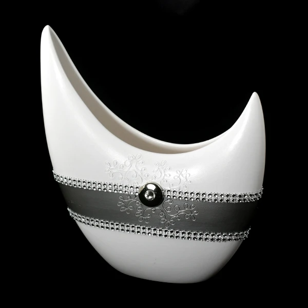 CER-WAZON KSIĘŻYC BEZ DZIUR *DEKOR PASEK-BIAŁY* C-398P