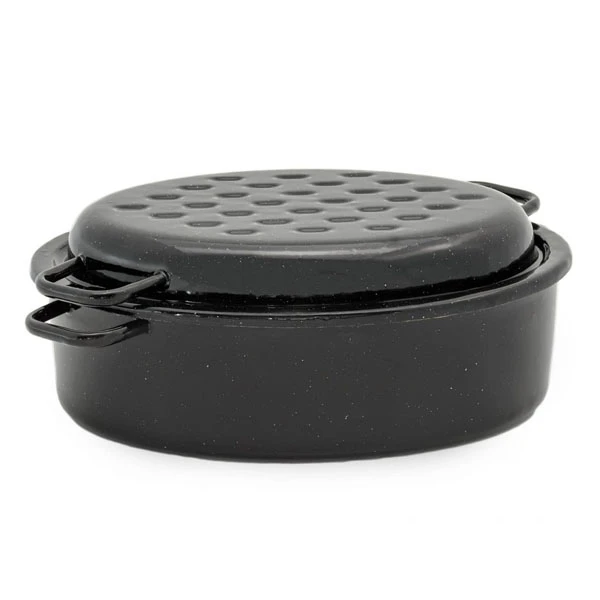 GĘSIARKA  EMALIOWANA 34CM OWALNA 5,5L