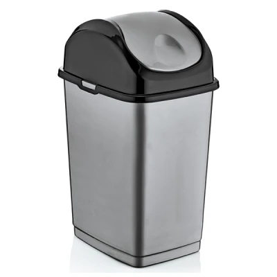 KAT-KOSZ NA ŚMIECI UCHYLNY *SLIM* 50L POPIEL