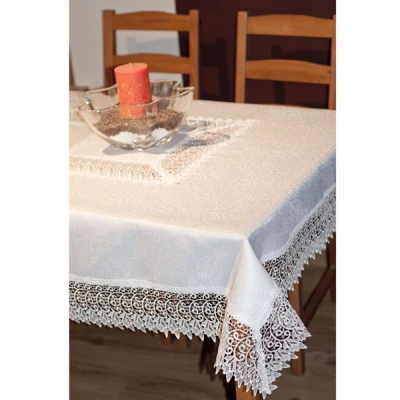 MESA-OBRUS GIPIURA 140X220 KREM 288