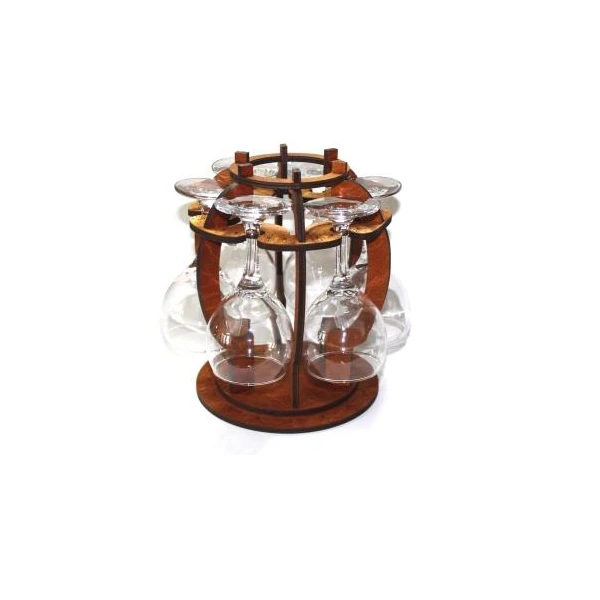 AN-KPL. STOJAK BARYŁKA+KIELISZEK WINO 688