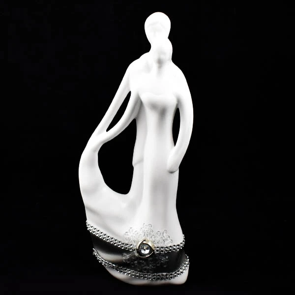 CER-AKT PARA ŚLUBNA *DEKOR PASEK-BIAŁY* C-771P