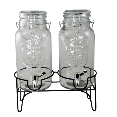 CH-ZESTAW 2 SŁOI 4L NA PODSTAWCE Z KRANEM 1043