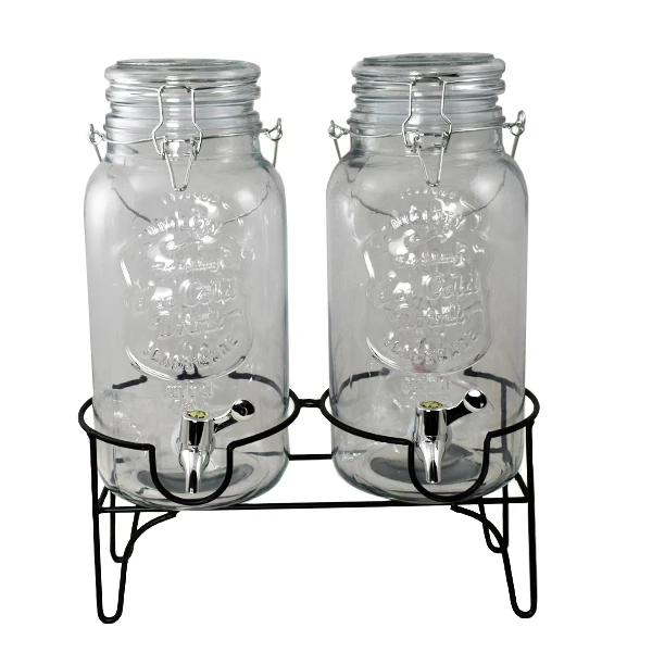 CH-ZESTAW 2 SŁOI 4L NA PODSTAWCE Z KRANEM 1043