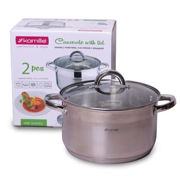 GARNEK 6,5L 24CM Z/P NIERDZEWNY 5624S