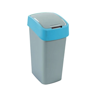KOSZ NA ŚMIECI *FLIP BIN* 45L NIEBIESKA POKRYWA 217818