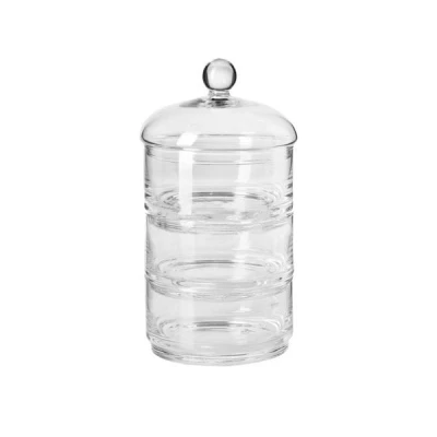 KR-KPL. 3-POJEMNIKÓW SZKLANYCH Z POKRYWĄ 0717