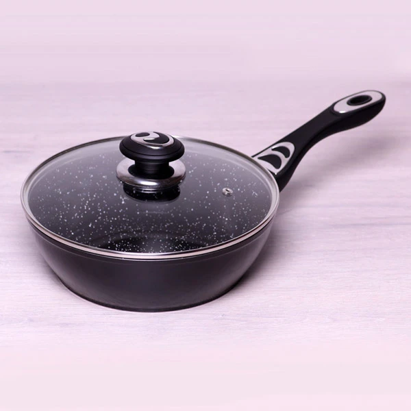 RAVEX-PATELNIA MARMURKOWA 24CM GŁEBOKA ZP 4252MR