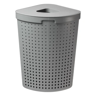 SK-KOSZ NAROŻNY NA BIELIZNĘ SZARY 6030