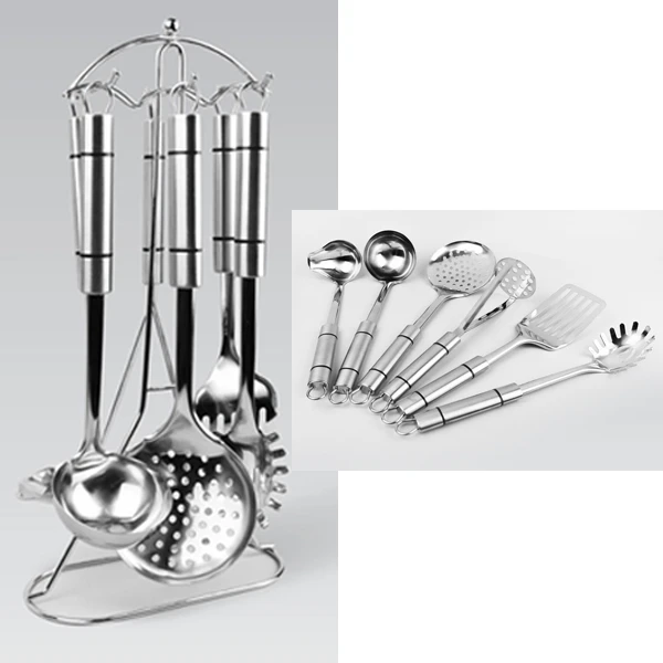 SPL-1542 ZESTAW 6 PRZYBORÓW KUCHENNYCH NA STOJAKU