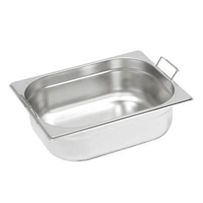 ST-POJEMNIK STALOWY Z UCHWYTAMI GN 1/2 200MM 132204