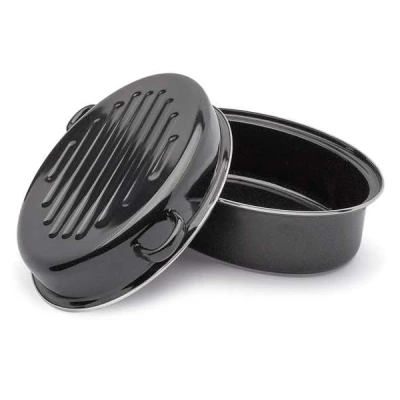 TAD-BRYTFANNA EMALIA OWAL Z OKUCIEM I GRILLEM 38CM