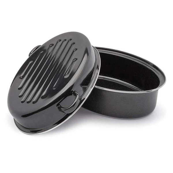 TAD-BRYTFANNA EMALIA OWAL Z OKUCIEM I GRILLEM 38CM