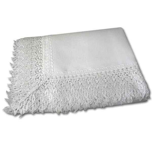 BO/CH-OBRUS *GIPIURA* 140*180  ART.144 BIAŁY