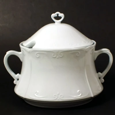 CHODZIEŻ-WAZA GŁADKA BIAŁA 350 KAMELIA