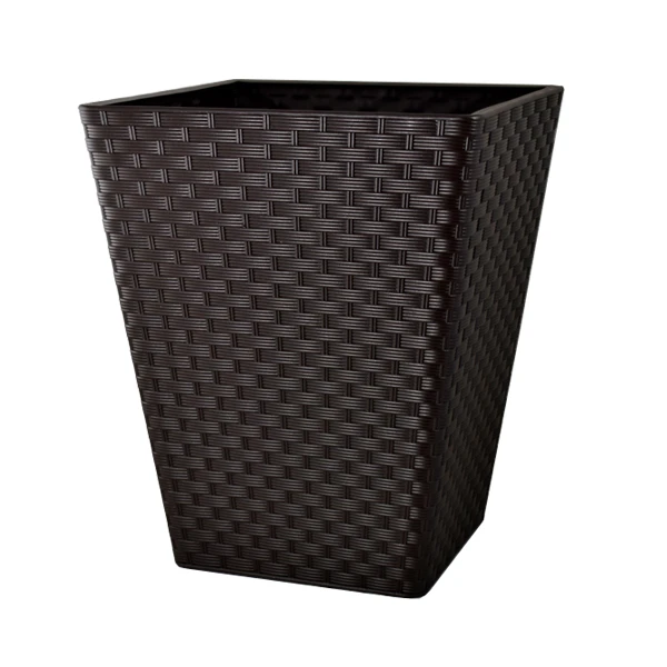 DONICA RATTANA KWADRAT 40 CIEMNY BRĄZ + WKŁAD