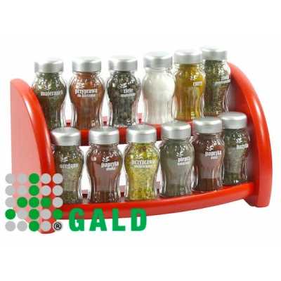 GALD-PÓŁKA STOJ/WISZ.12 *S* CHROM CZERWONY