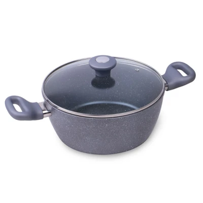 GARNEK 4,1L GRANITOWY Z POKRYWĄ 4281GR