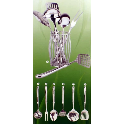 KH-3370 PRZYBORY KUCHENNE NIERDZEWNE 7EL.