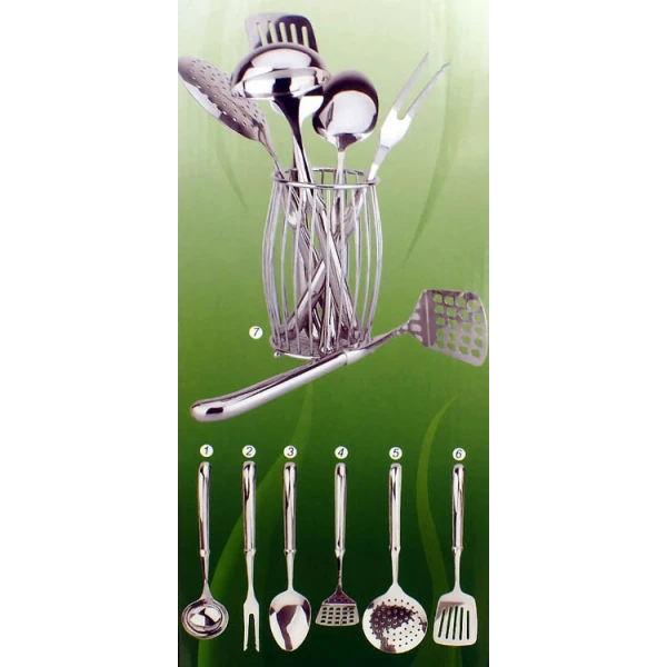 KH-3370 PRZYBORY KUCHENNE NIERDZEWNE 7EL.