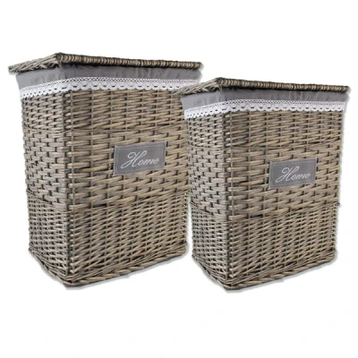 MON-KOSZ WIKLINOWY NA BIELIZNĘ SZARY 45X33X56 5170