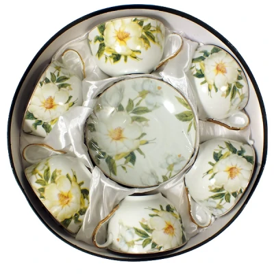 SAL-KPL. FILIŻANEK+SPODKI 6+6 *MAGDALENA GA107* 300ML