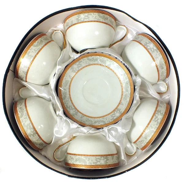 SAL-KPL. FILIŻANEK+SPODKI 6+6 *MAGDALENA GA1237* 300ML