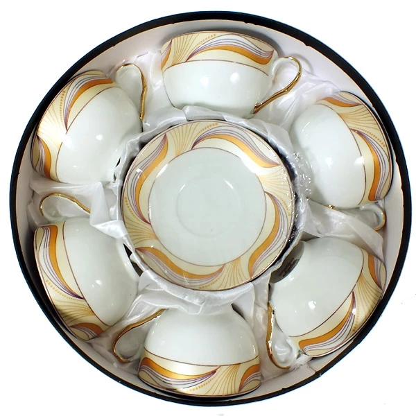 SAL-KPL. FILIŻANEK+SPODKI 6+6 *MAGDALENA GA1378G* 300ML