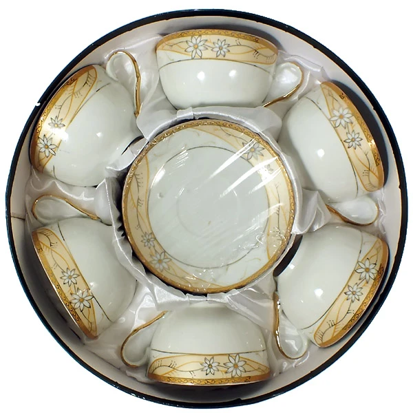 SAL-KPL. FILIŻANEK+SPODKI 6+6 *MAGDALENA GA311* 300ML