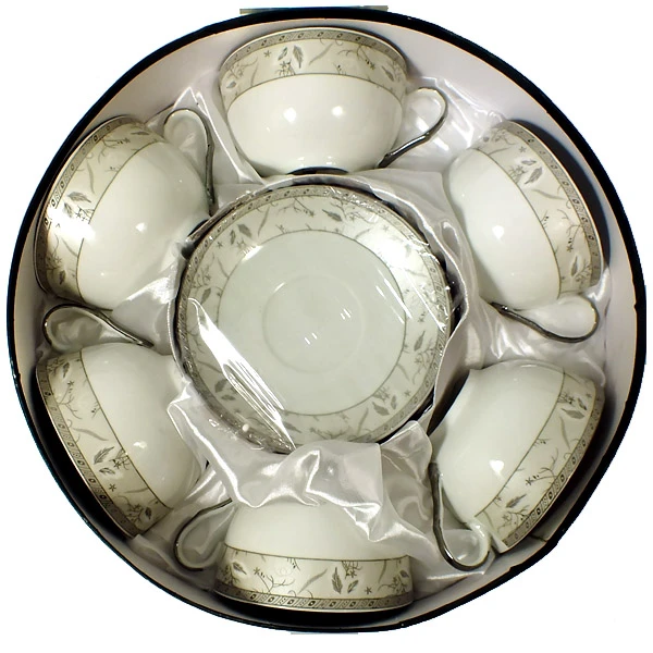 SAL-KPL. FILIŻANEK+SPODKI 6+6 *MAGDALENA GA314* 300ML